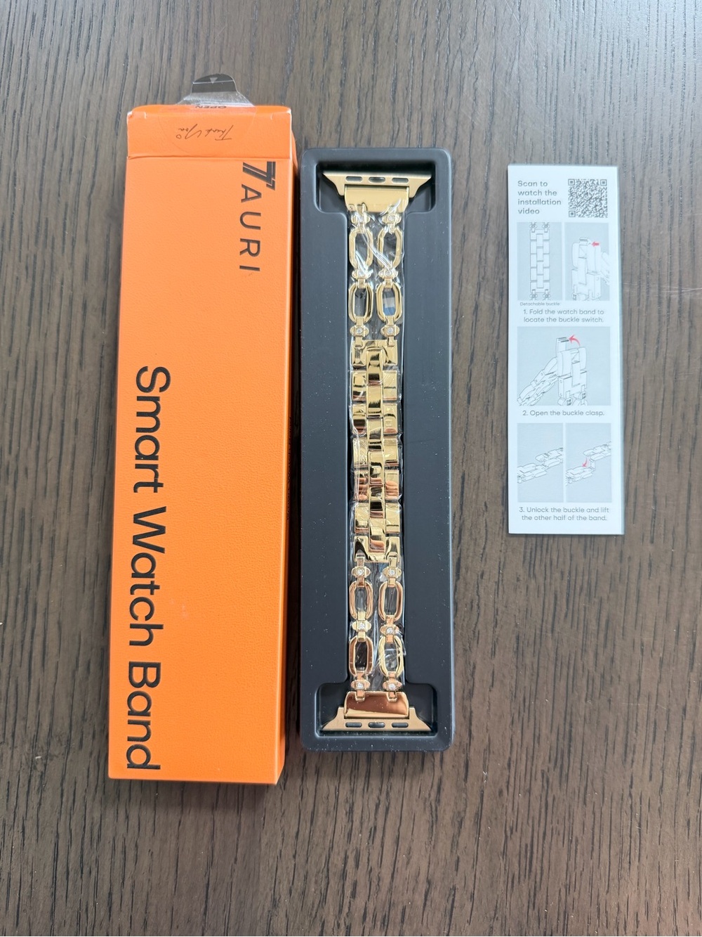 Apple watch gold band 44/45/46/49mm Gold-double